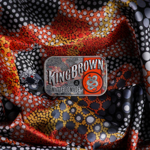 King Brown Pomade | LTD Goompi Ugerabah Barber Cape with Insignia