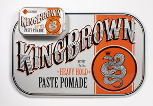 King Brown Pomade | Paste Pomade Tin Sign