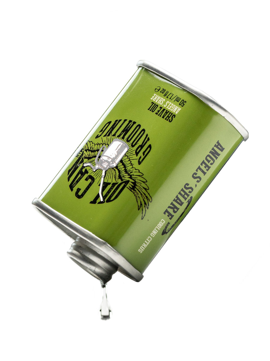 Oil Can Grooming Angels' Share Shave Oil Historic Brands USA